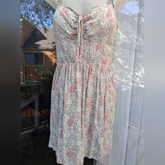 AUW Dresses & Skirts - AUW Pink and Green Sleeveless Sundress